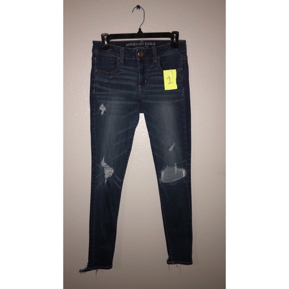 American Eagle High-Waisted Distressed Jeggings - Picture 2 of 8